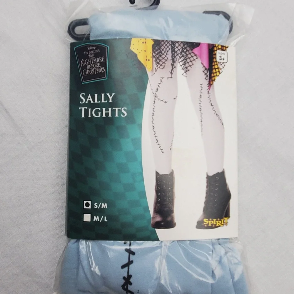 Youth Size S/M Disney Nightmare Before Christmas Sally Tights Halloween Costume